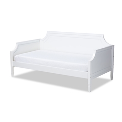 Baxton Studio Mariana Classic and Traditional White Finished Wood Twin Size Daybed